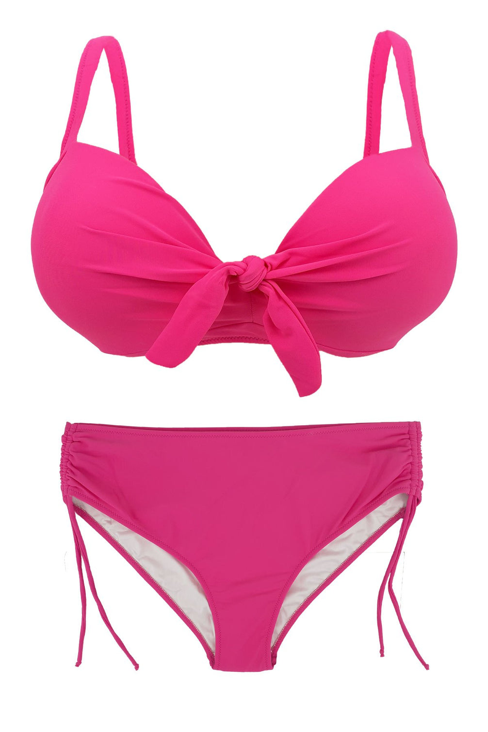 Endeep Kadın Büyük Beden Bikini Düz Renk