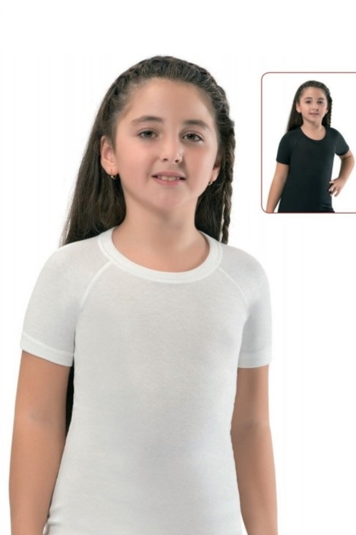 Erdem Unisex Çocuk Kısa Kollu Atlet Termal Reglan
