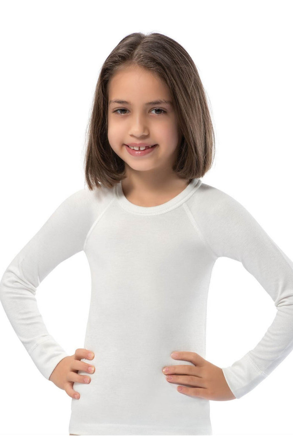 Erdem Unisex Çocuk Üst İçlik Uzun Reglan Kol Termal