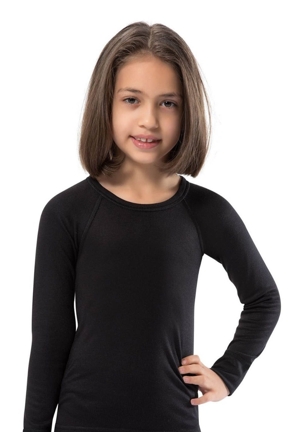 Erdem Unisex Çocuk Üst İçlik Uzun Reglan Kol Termal