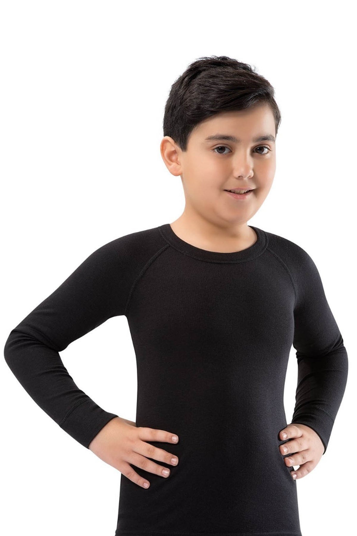 Erdem Unisex Çocuk Üst İçlik Uzun Reglan Kol Termal