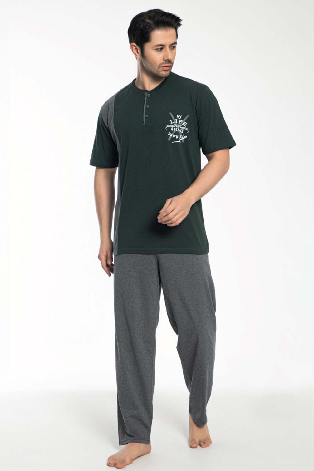 Falkon Erkek Büyük Beden Pijama Takımı Süprem