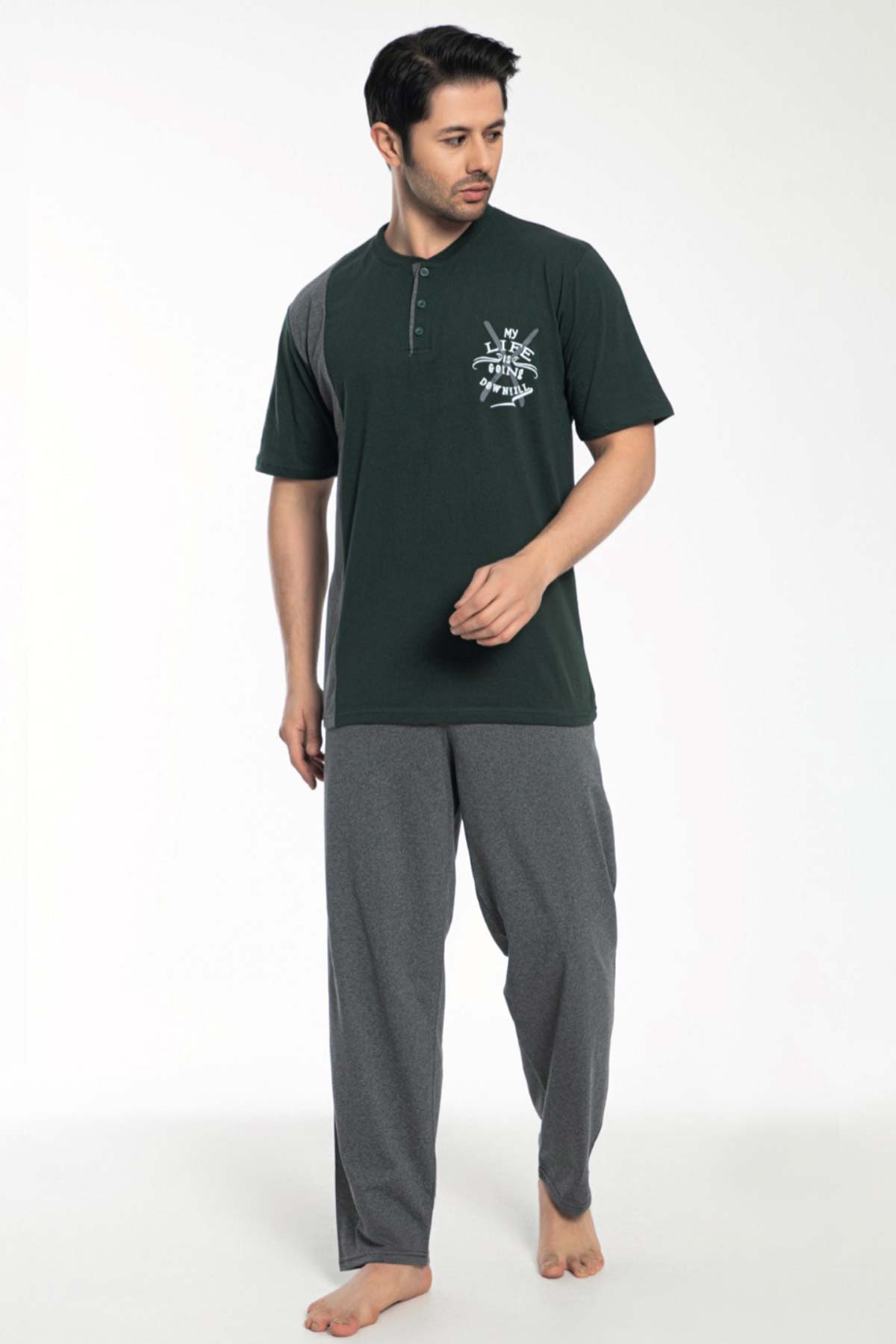 Falkon Erkek Büyük Beden Pijama Takımı Süprem
