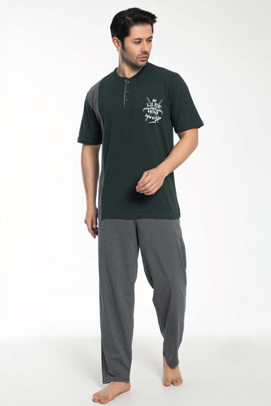 Falkon Erkek Büyük Beden Pijama Takımı Süprem