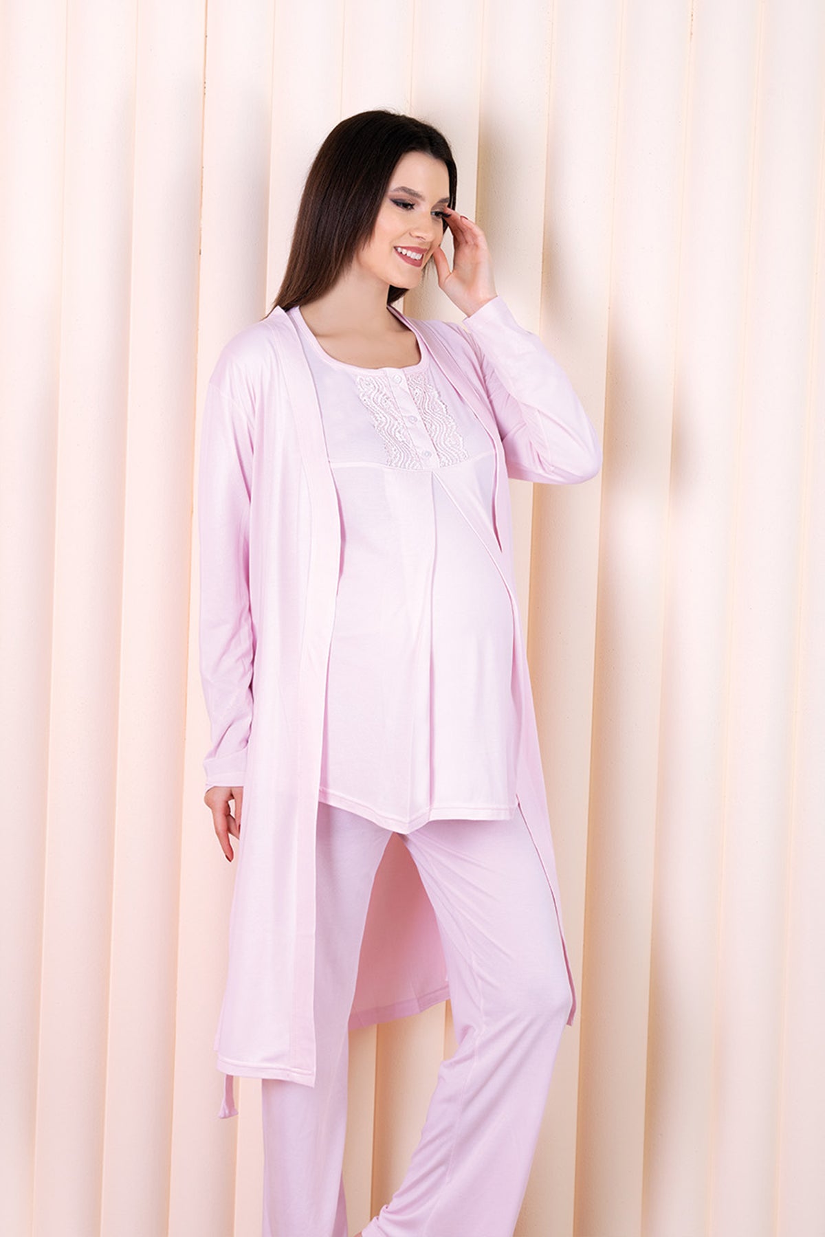 Fapi Kadın Melisa Lohusa 3'lü Pijama Takımı