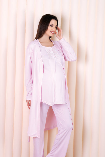 Fapi Kadın Melisa Lohusa 3'lü Pijama Takımı
