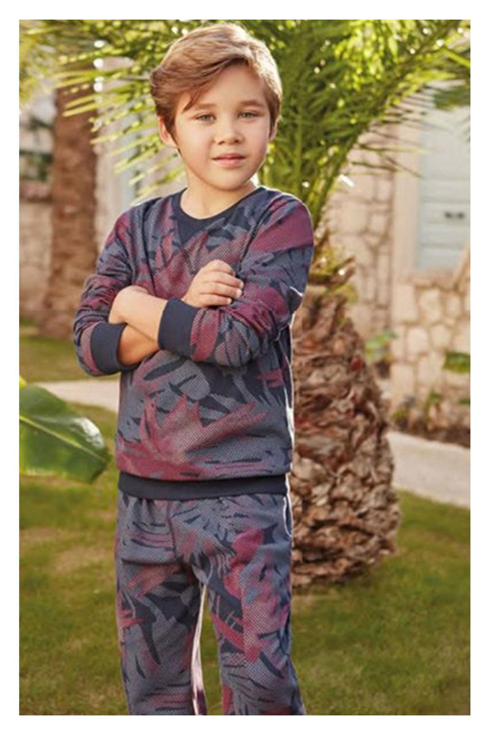 Feyza Erkek Çocuk 2'li Pijama Takımı Uzun Kol