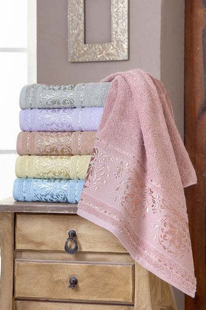 Fiesta Banyo Havlusu Jakarlı Elinda 90x150Cm