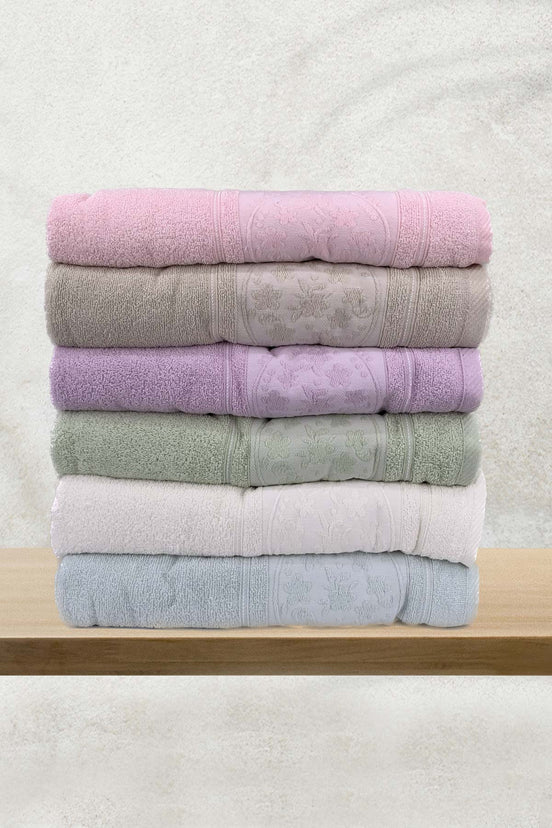 Fiesta Banyo Havlusu Jakarlı Papatya 90x150Cm