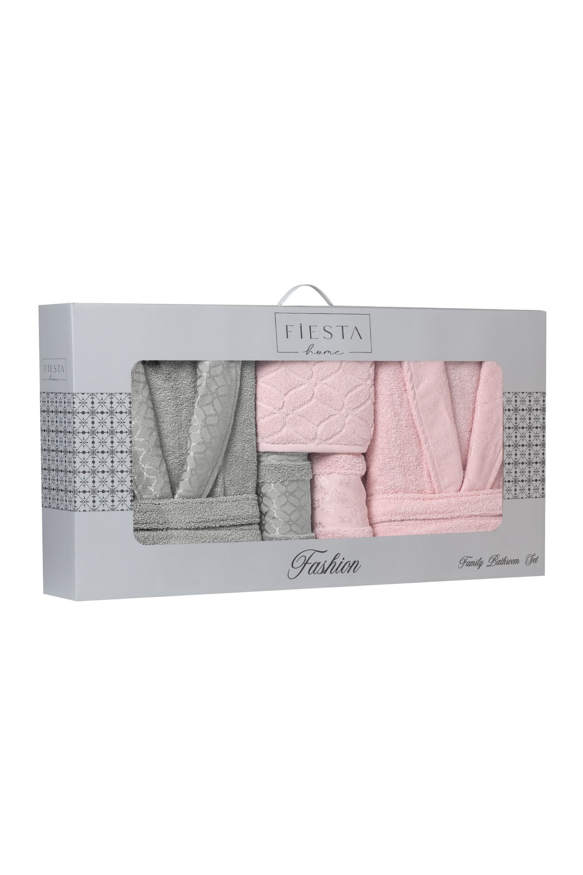 Fiesta Bornoz Seti Fashion Bukle Jakarlı 5 Parça