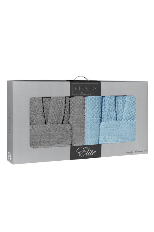 Fiesta Bornoz Seti Vip Nakışlı 6 Parça