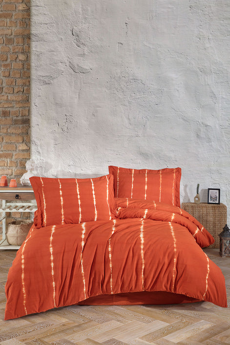 Fiesta Çift Kişilik Nevresim Takımı Hasna Natural Batik