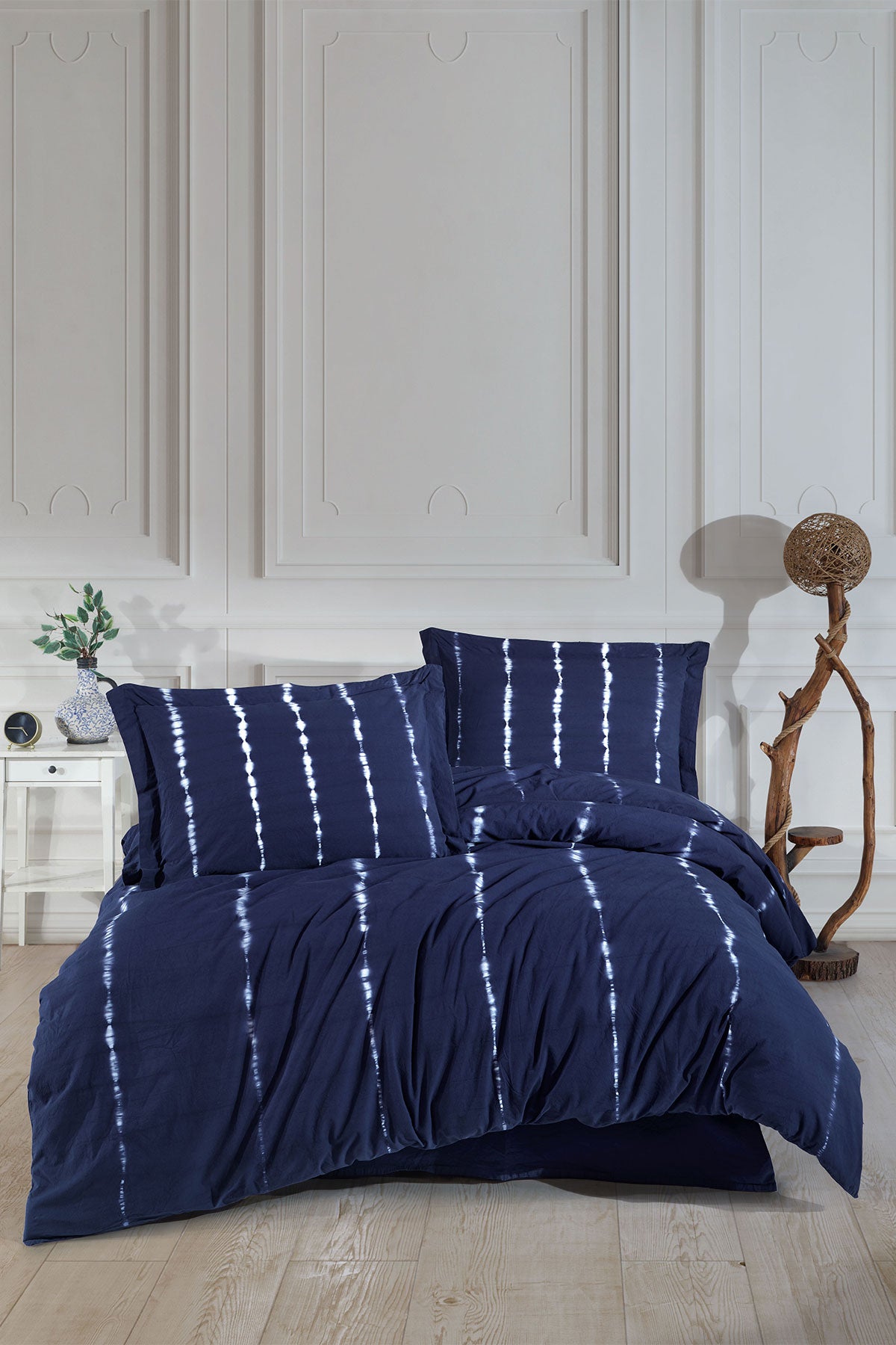 Fiesta Çift Kişilik Nevresim Takımı Hasna Natural Batik