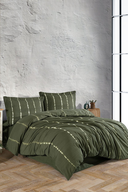 Fiesta Çift Kişilik Nevresim Takımı Hasna Natural Batik