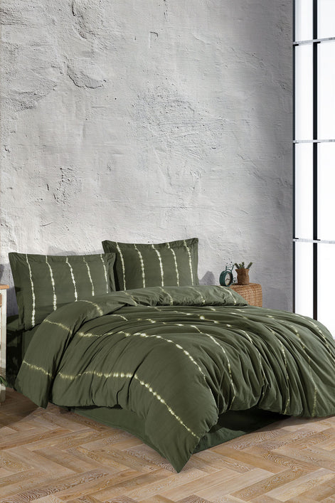 Fiesta Çift Kişilik Nevresim Takımı Hasna Natural Batik