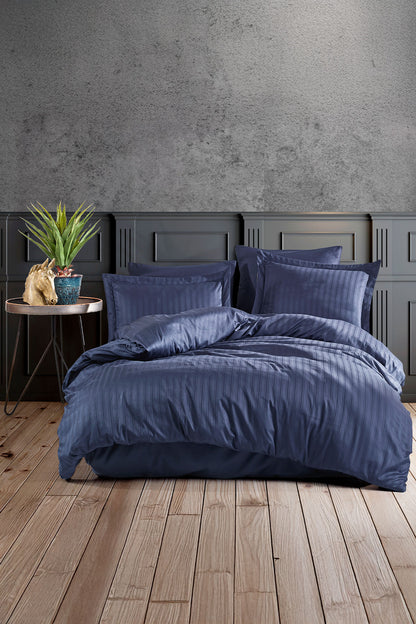 Fiesta Çift Kişilik Nevresim Takımı Saten Stripe 82 Tel