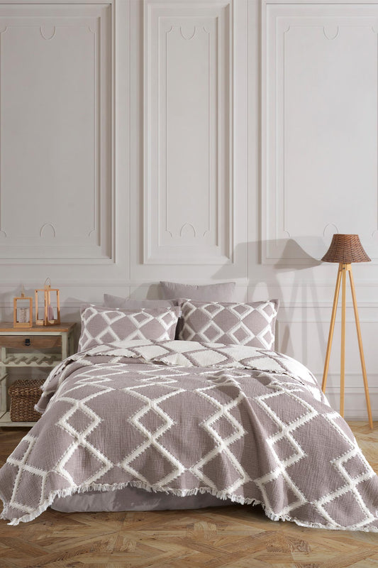 Fiesta Çift Kişilik Yatak Örtüsü Takımı Jeremiy Pamıuk