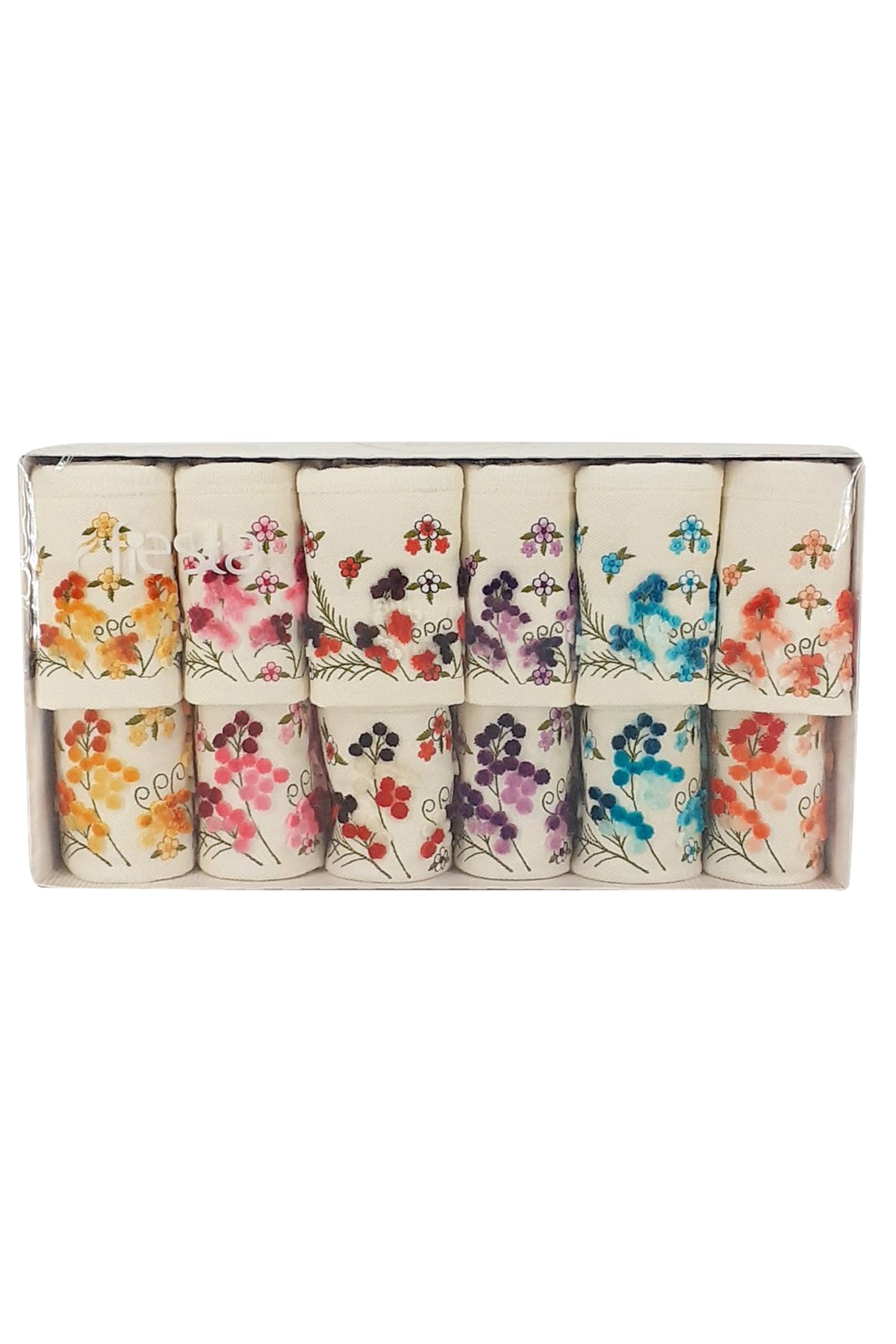 Fiesta El Yüz Havlusu Nakışlı Dallı Çiçekli Taftink Soft Kadife 50x90+30x50