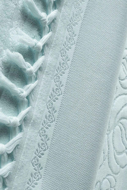 Fiesta El-Yüz Havlusu Soft Kadife Jakarlı Etamin Bağlamalı 50x90
