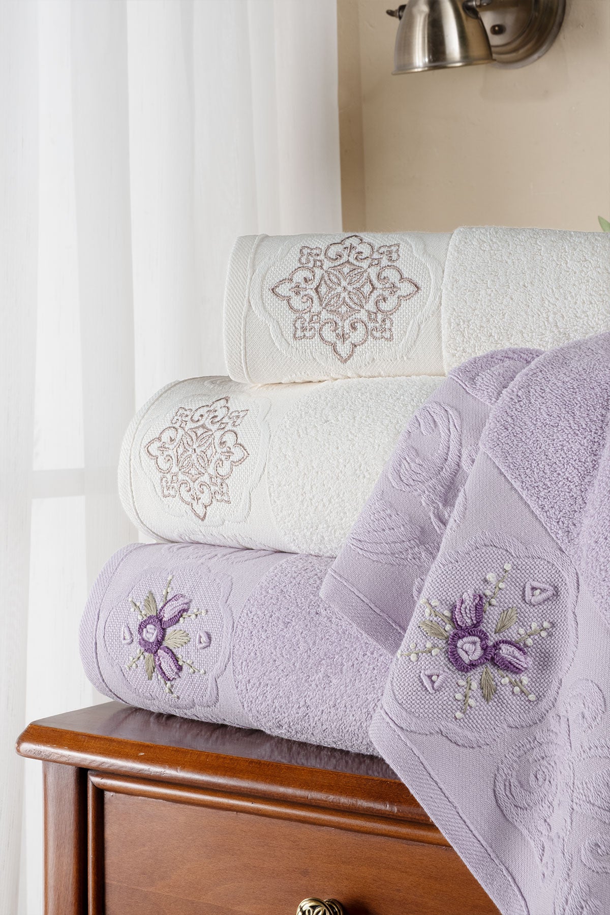 Fiesta Elite Bukle 4 Parça Hamam Takımı