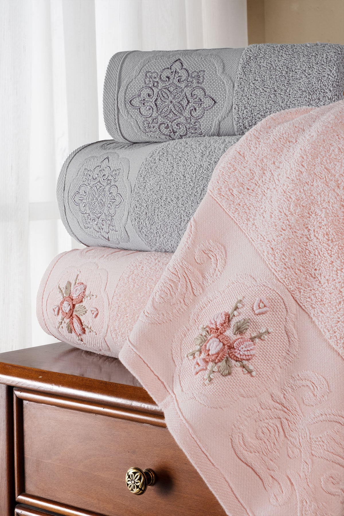 Fiesta Elite Bukle 4 Parça Hamam Takımı
