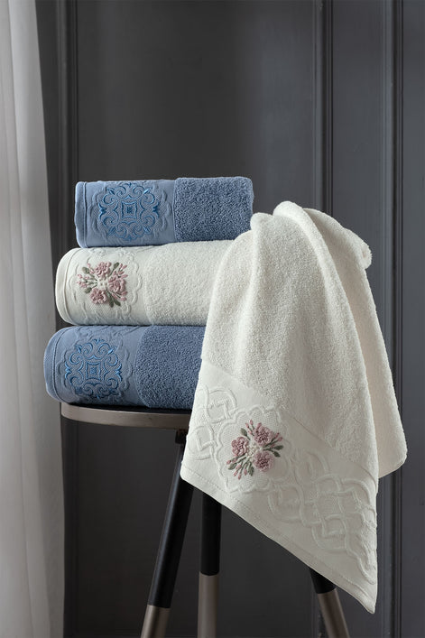 Fiesta Elite Bukle 4 Parça Hamam Takımı
