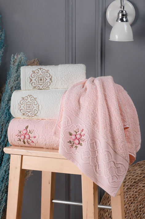Fiesta Elite Bukle 4 Parça Hamam Takımı