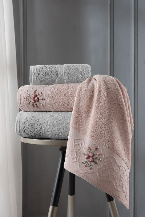 Fiesta Elite Bukle 4 Parça Hamam Takımı