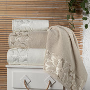 Fiesta Elite Jakarlı 4 Parça Hamam Takımı