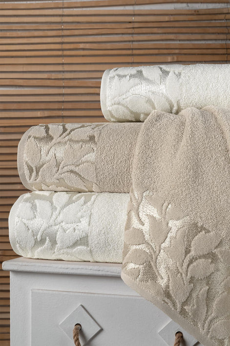 Fiesta Elite Jakarlı 4 Parça Hamam Takımı