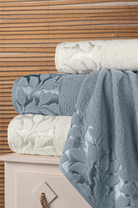 Fiesta Elite Jakarlı 4 Parça Hamam Takımı
