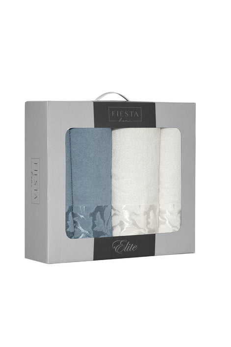 Fiesta Elite Jakarlı 4 Parça Hamam Takımı