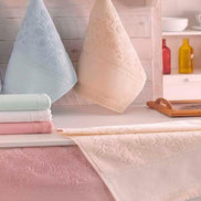 Fiesta İşlemelik Havlu Soft Kadife Jakarlı Etamin 30x50
