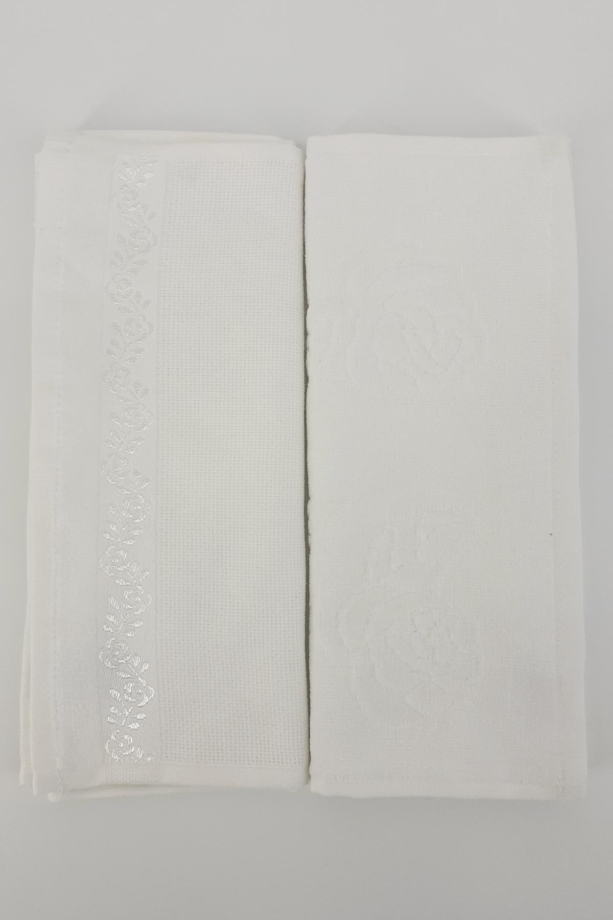 Fiesta İşlemelik Havlu Soft Kadife Jakarlı Etamin 30x50