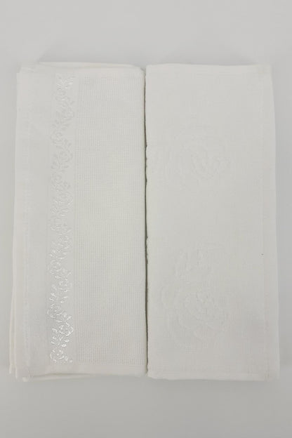 Fiesta İşlemelik Havlu Soft Kadife Jakarlı Etamin 30x50