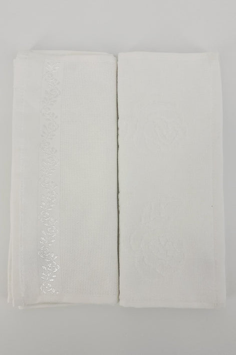 Fiesta İşlemelik Havlu Soft Kadife Jakarlı Etamin 30x50
