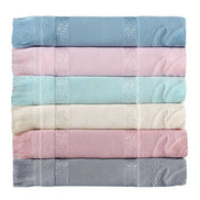 Fiesta İşlemelik Havlu Soft Kadife Jakarlı Etamin Saçaklı 50x90