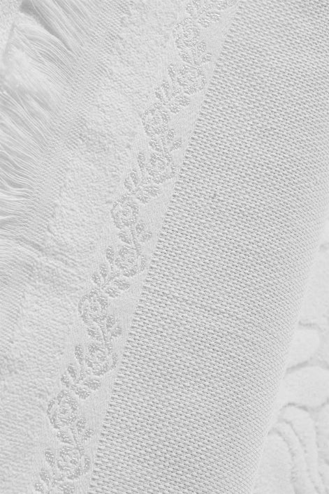 Fiesta İşlemelik Havlu Soft Kadife Jakarlı Etamin Saçaklı 50x90