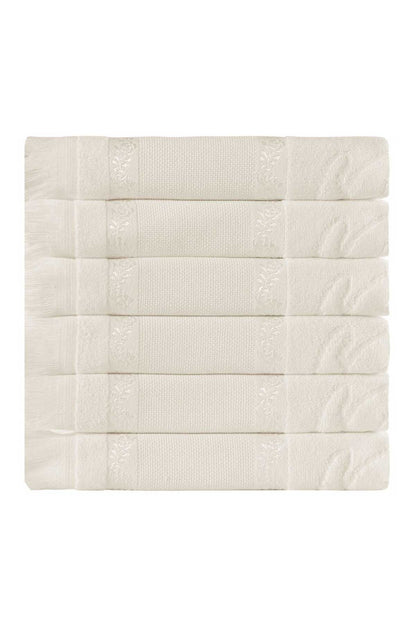 Fiesta İşlemelik Havlu Soft Kadife Jakarlı Etamin Saçaklı 50x90
