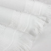 Fiesta İşlemelik Havlu Soft Kadife Jakarlı Saçaklı 30x50