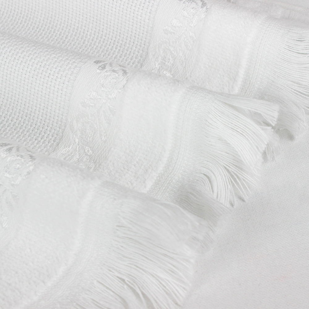 Fiesta İşlemelik Havlu Soft Kadife Jakarlı Saçaklı 30x50