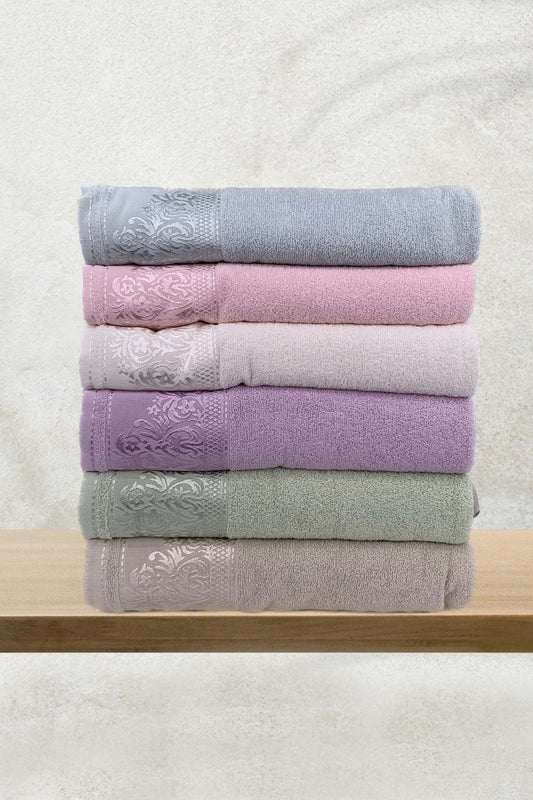 Fiesta Jakarlı Yıldız Banyo Havlusu 90x150