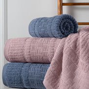 Fiesta Luxury Kare Bürümcük 4 Parça Hamam Takımı