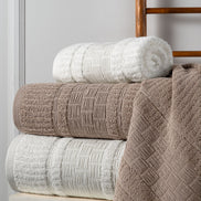 Fiesta Luxury Kare Bürümcük 4 Parça Hamam Takımı