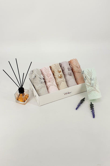 Fiesta Mutfak Havlusu Sakura Nakışlı Bambu 30x50