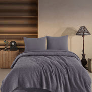 Fiesta Pike Set Çift Kişilik Natural Jakarlı Alya Pamuklu 220x240 Cm