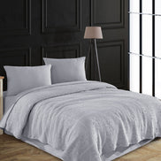 Fiesta Pike Set Çift Kişilik Natural Jakarlı Alya Pamuklu 220x240 Cm