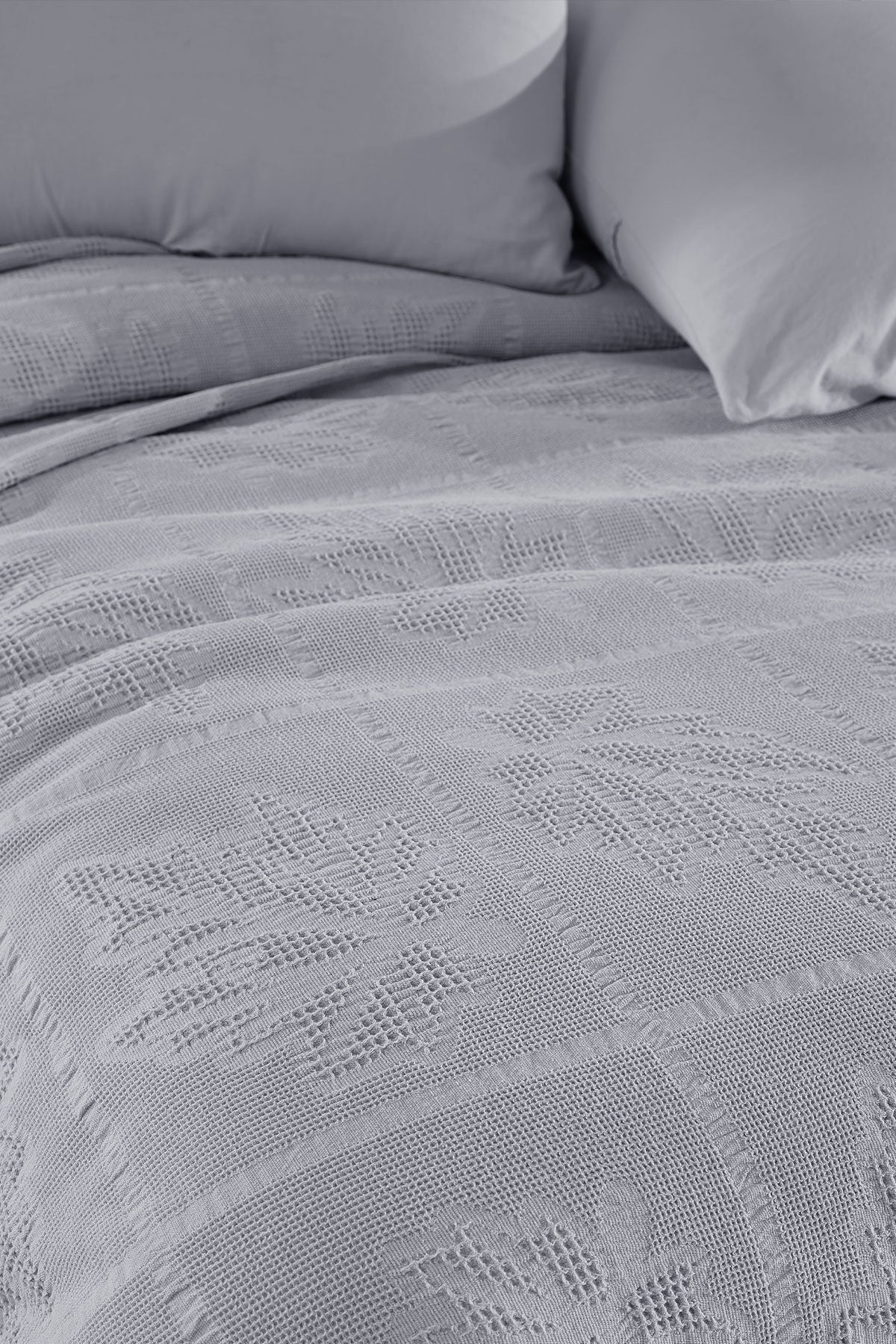 Fiesta Pike Set Çift Kişilik Natural Jakarlı Alya Pamuklu 220x240 Cm