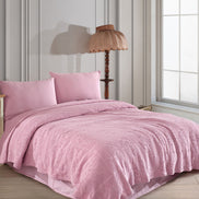 Fiesta Pike Set Çift Kişilik Natural Jakarlı Alya Pamuklu 220x240 Cm