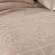 Fiesta Pike Set Çift Kişilik Natural Jakarlı Alya Pamuklu 220x240 Cm